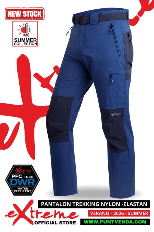 Pantalon Trekking EXTREME Nylon/Elastán Hombre Primavera-Verano