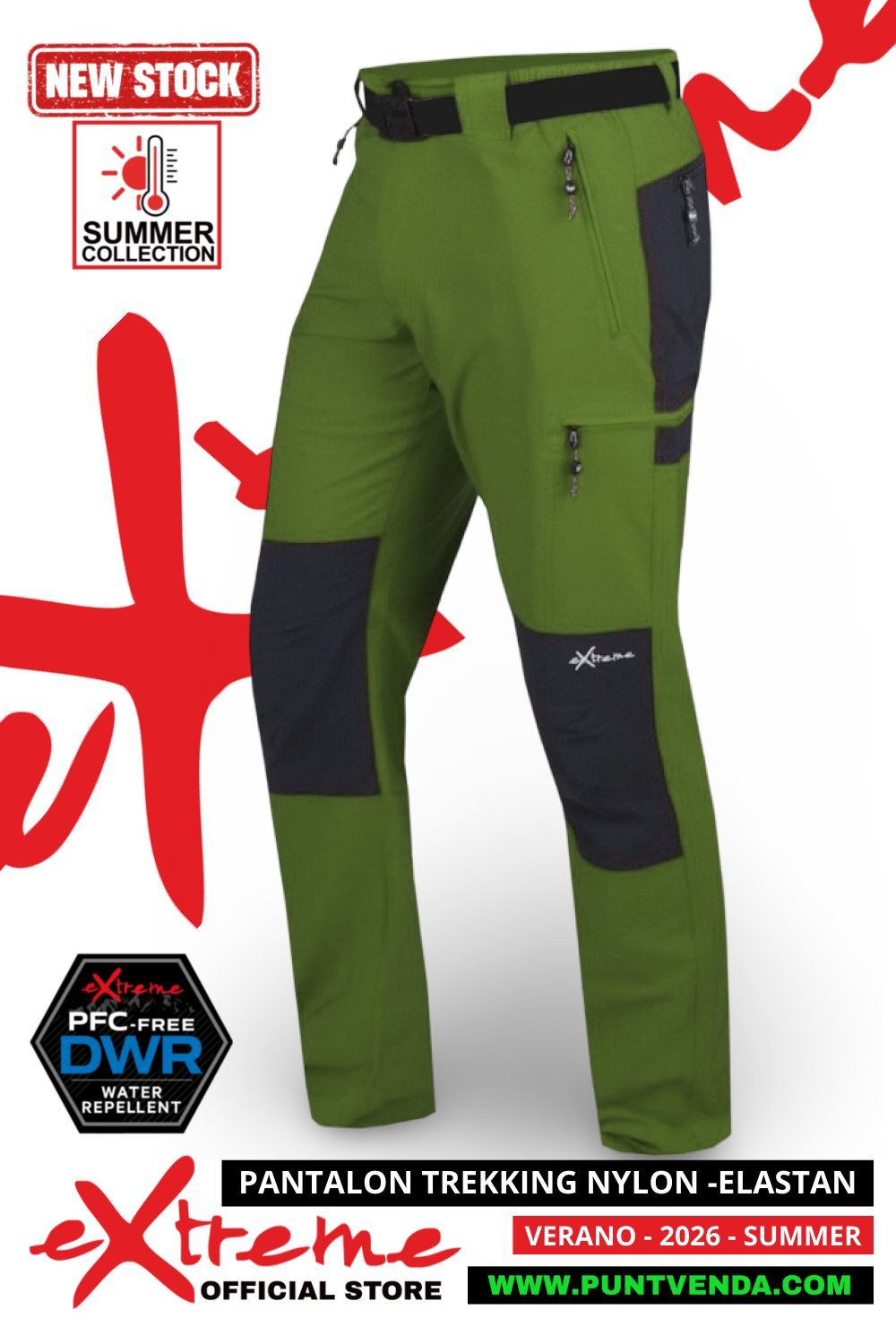 PANTALON TREKKING KYLO CACTUS NEWWOOD EXTREME NYLON-ELASTAN - VERANO-2026