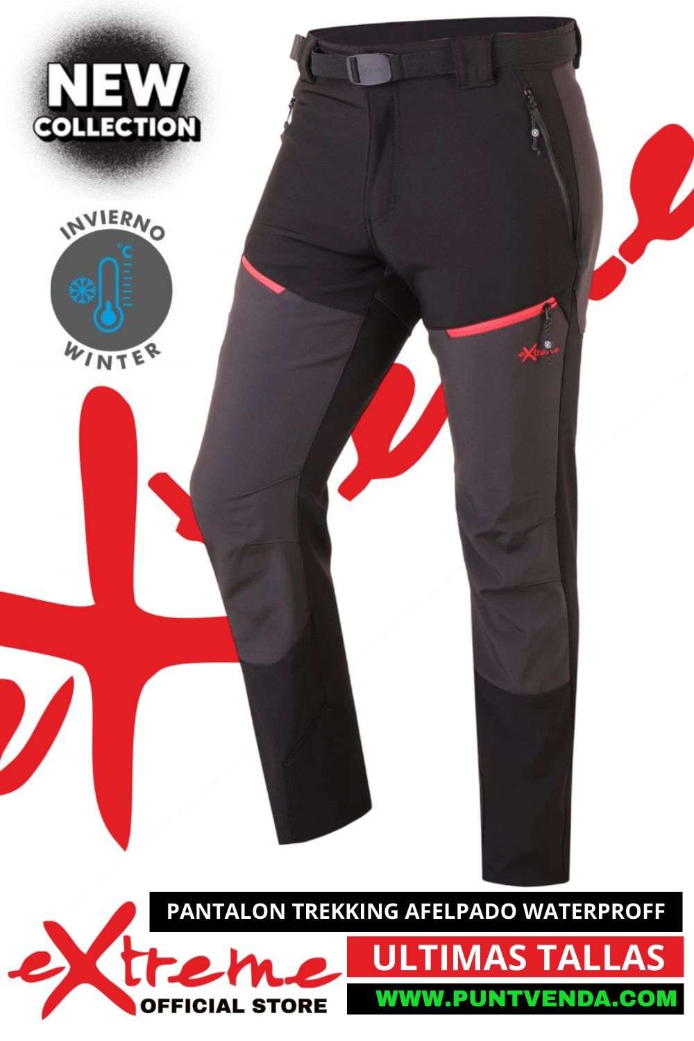 Pantalón Trekking Softshell Hombre - EXTREME Pantalón Trekking Softshell Hombre - EXTREME