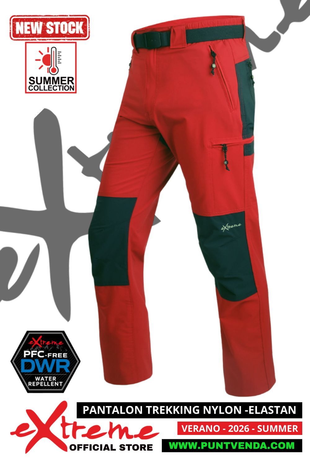 Pantalon Trekking Kylo EXTREME Nylon/Elastán Hombre Primavera-Verano Pantalon Trekking Kylo EXTREME Nylon/Elastán Hombre Primavera-Verano