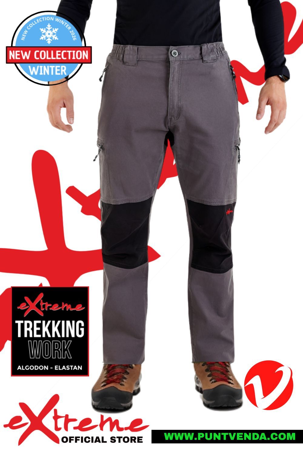 Pantalón Trekking Laboral Extreme -Maxim Invierno - Gris Pantalón Trekking Laboral Extreme -Maxim Invierno - Gris