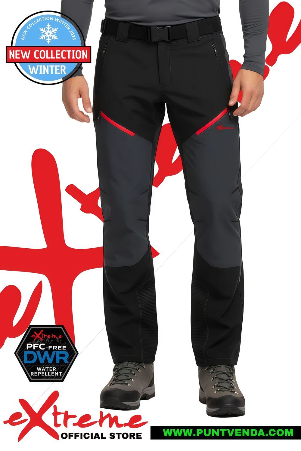 Pantalón Trekking  Softshell Elástic Hombre Perchado - Extreme