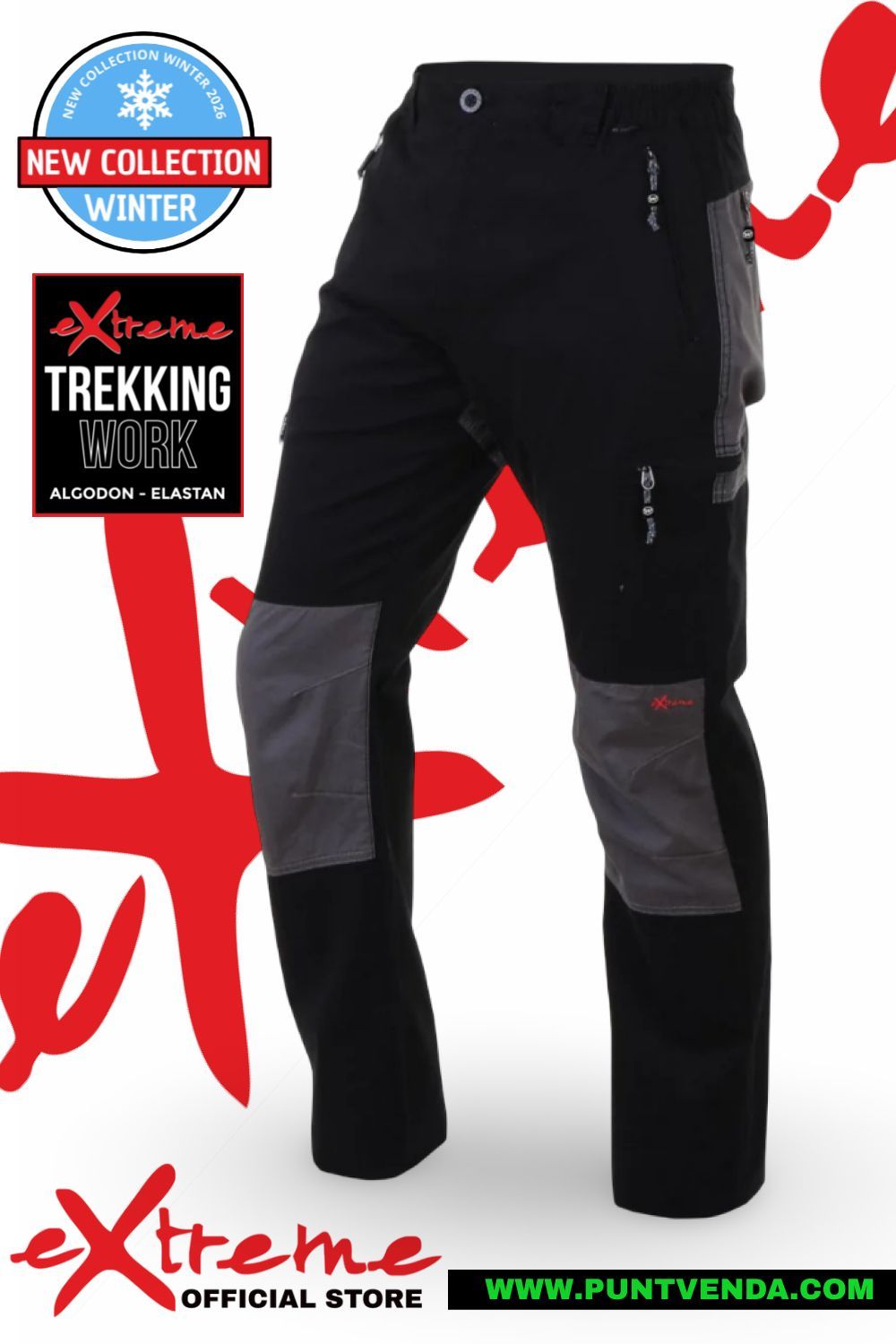 Pantalón Trekking Laboral Extreme -Maxim Invierno - Negro Pantalón Trekking Laboral Extreme -Maxim Invierno - Negro