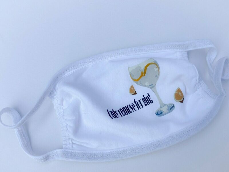 Only remove for gin 3 ply cotton face mask