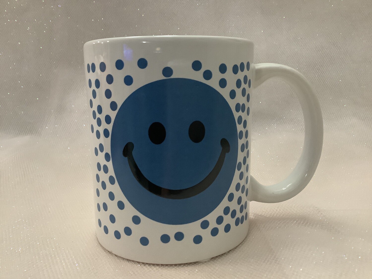 Smiley Face Mug - Polka Dot