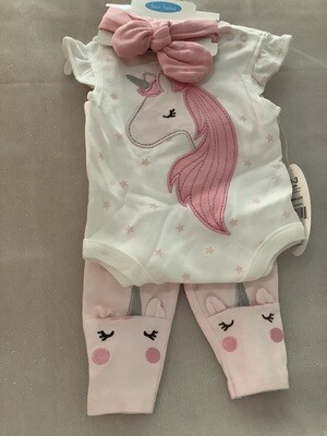 Baby Clothing Set - Unicorn 0-3 MONTHS