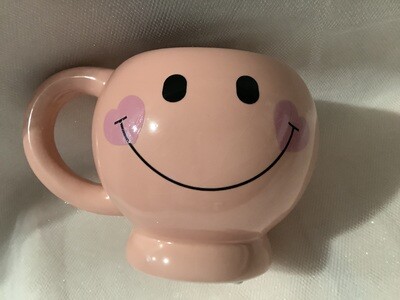 Smiley Face Mug - Pink