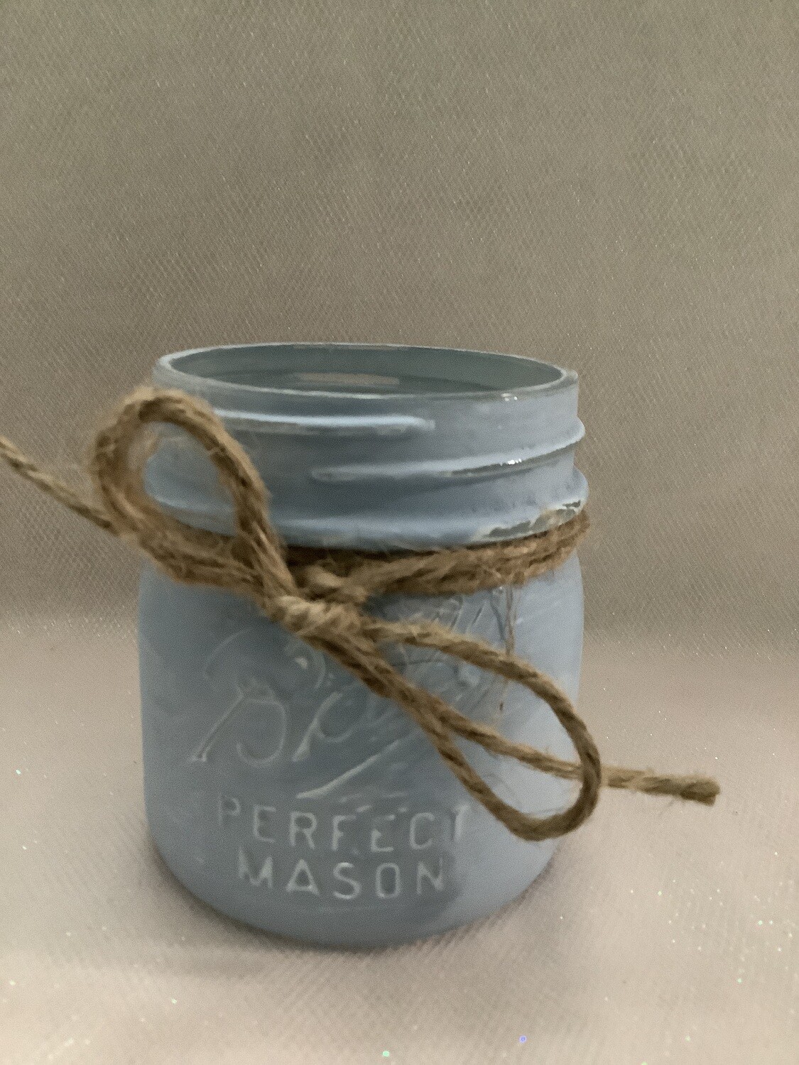 MASON JAR SMALL LIGHT BLUE