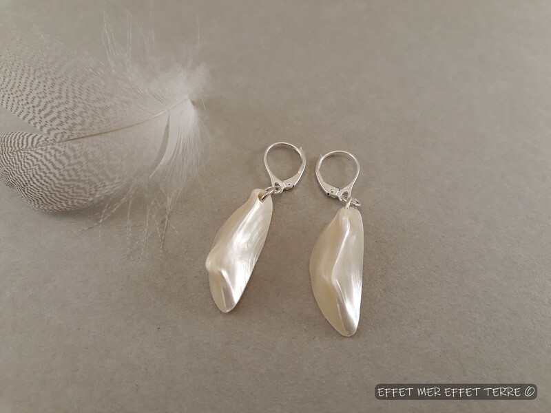 Boucles d&#39;oreille nacre