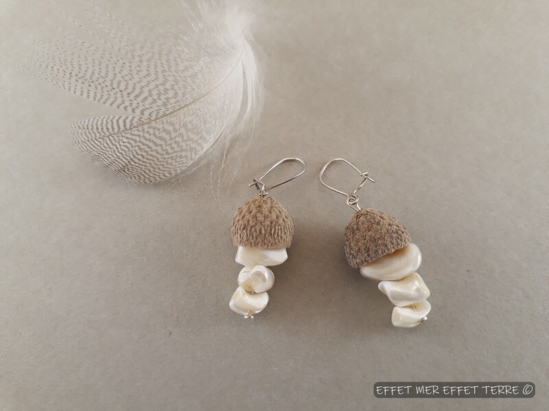 Glands et 3 perles de nacre