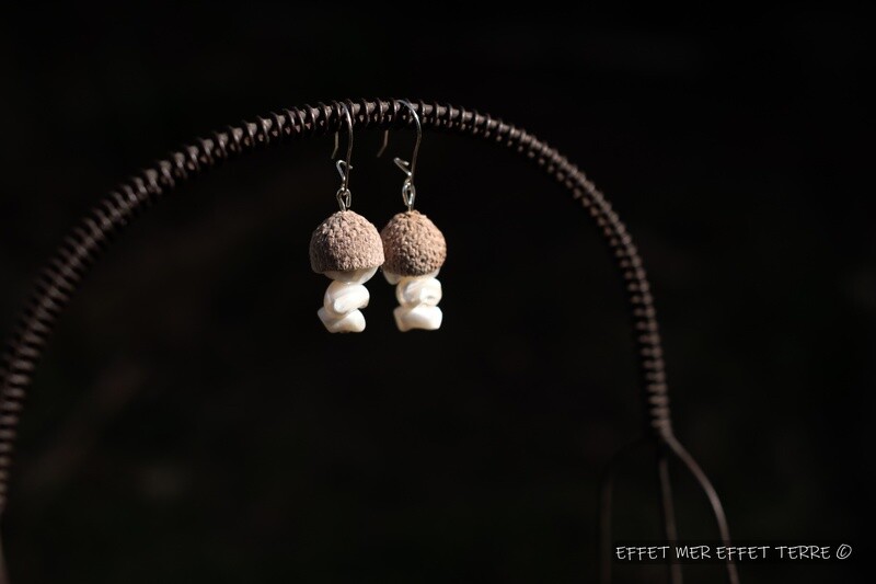 Glands et 3 perles de nacre