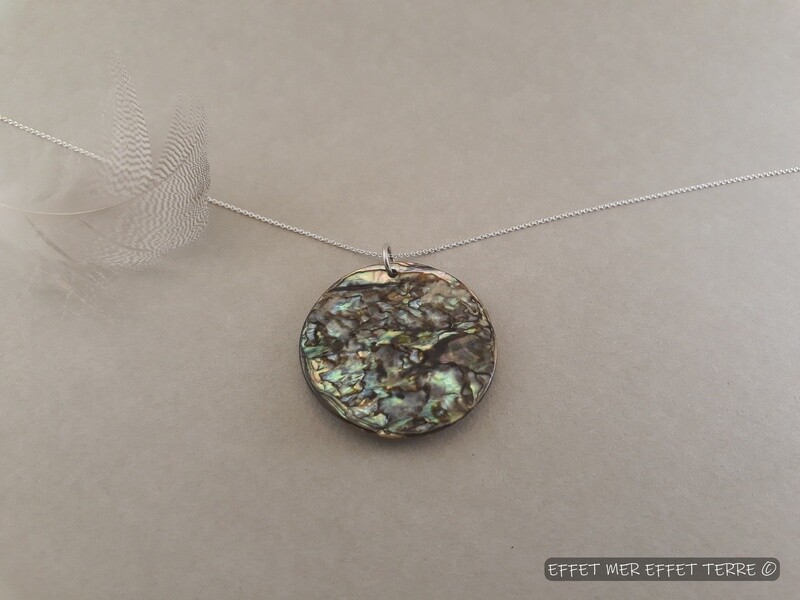 Pendentif nacre Haliotide