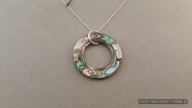 Pendentif anneau haliotide grand modèle