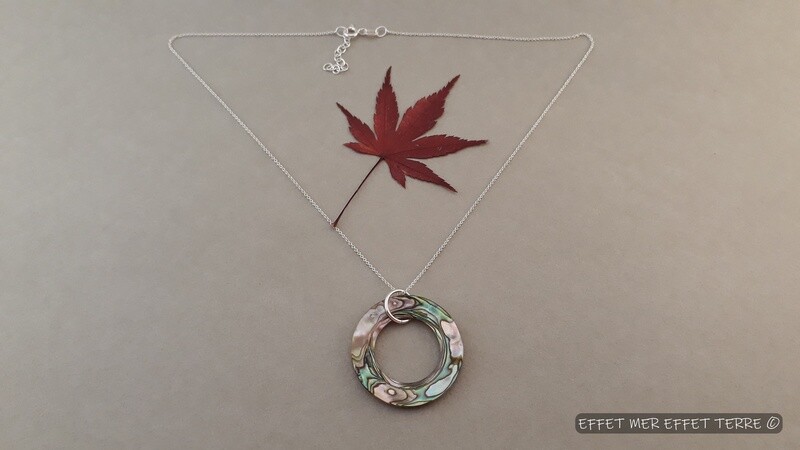 Pendentif anneau haliotide grand modèle