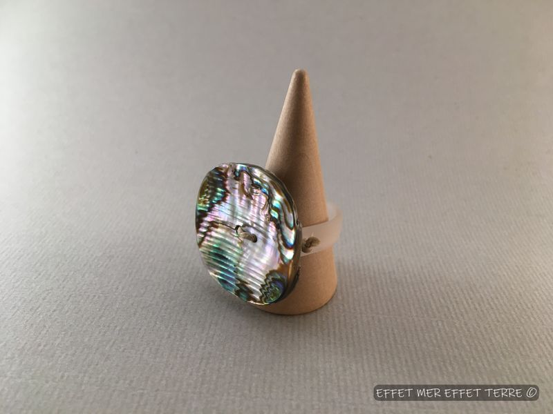 Bague nacre haliotide