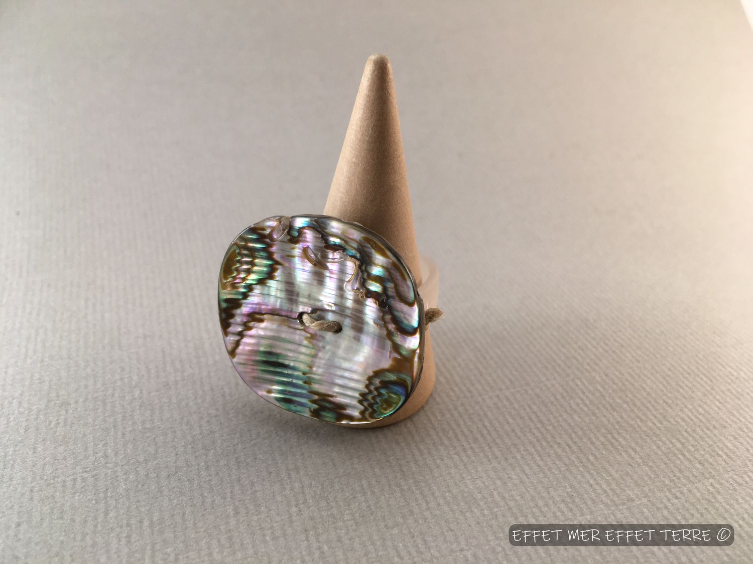 Bague nacre haliotide