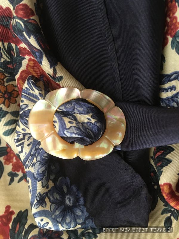 Anneau foulard nacre Goldfish