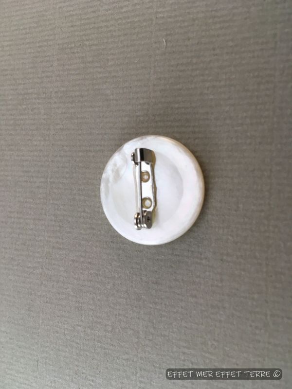 Broche Nacre Blanche