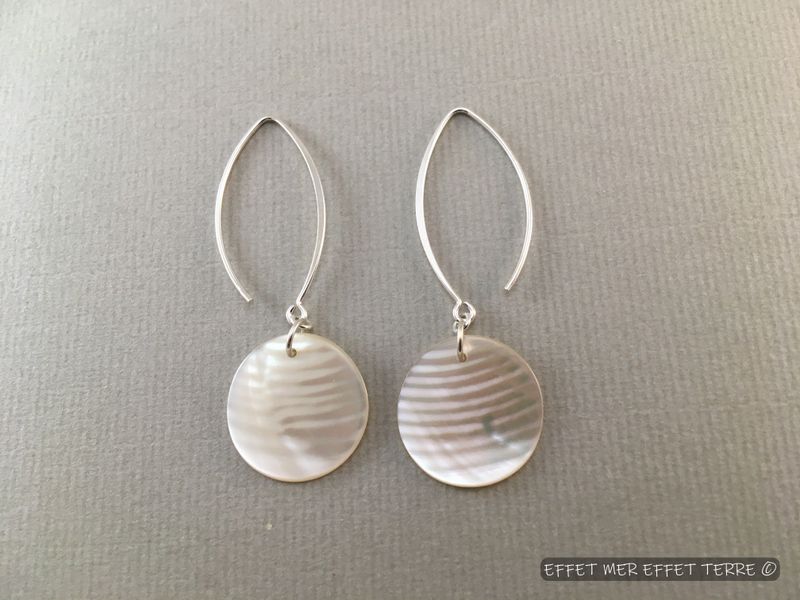 Soleil nacré : 2 pastilles de nacre Troca Djibouti