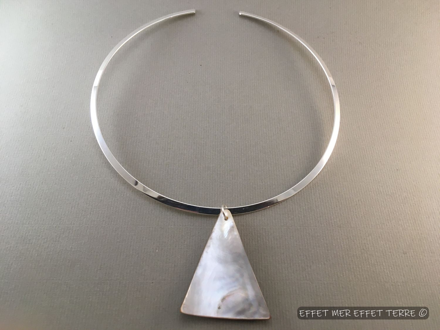 Pendentif  nacre Ptéria