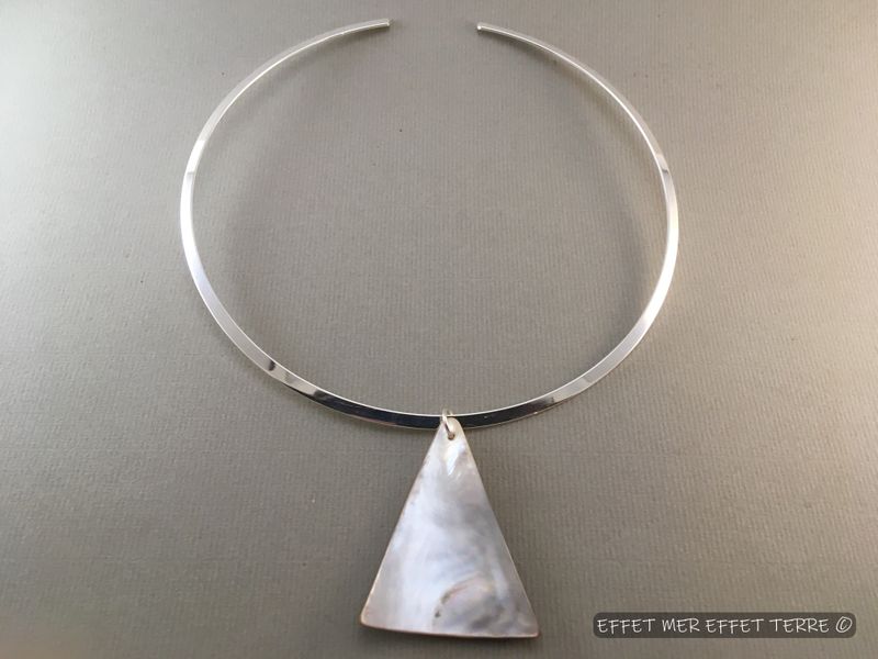 Pendentif  nacre Ptéria