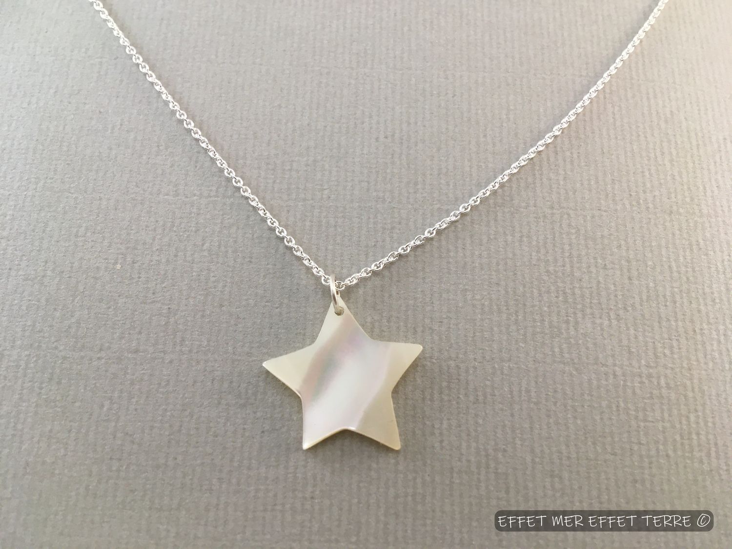 Pendentif étoile nacre Burgo