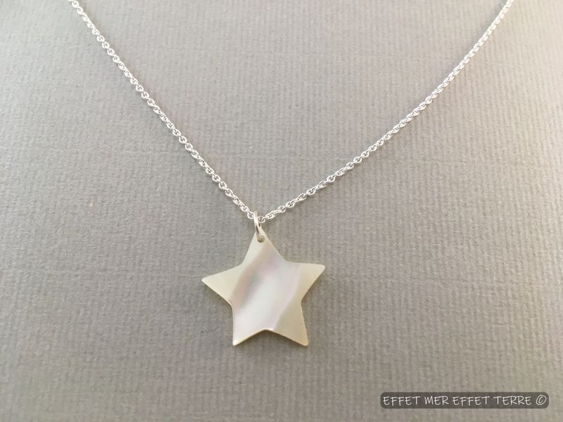 Pendentif étoile nacre Burgo
