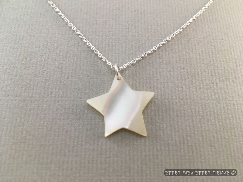 Pendentif étoile nacre Burgo