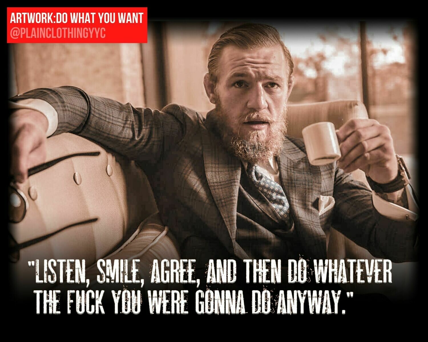 Conor McGregor - Do What You Want | Art Board print 7&quot;x5&quot;