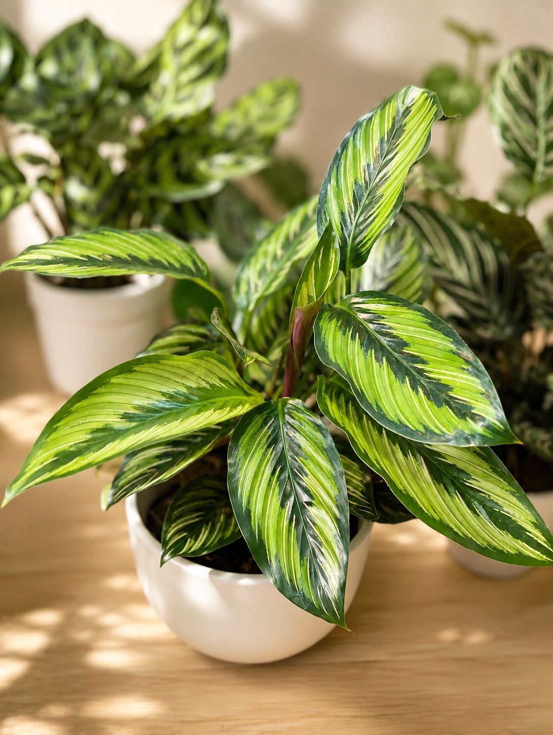 Calathea majestica ‘White Star’ Calathea majestica ‘White Star’