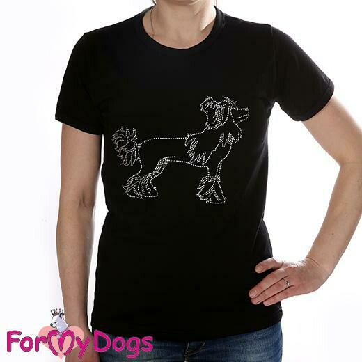 Damen T-Shirt Damen T-Shirt "Chinese Crested" in Gr. S