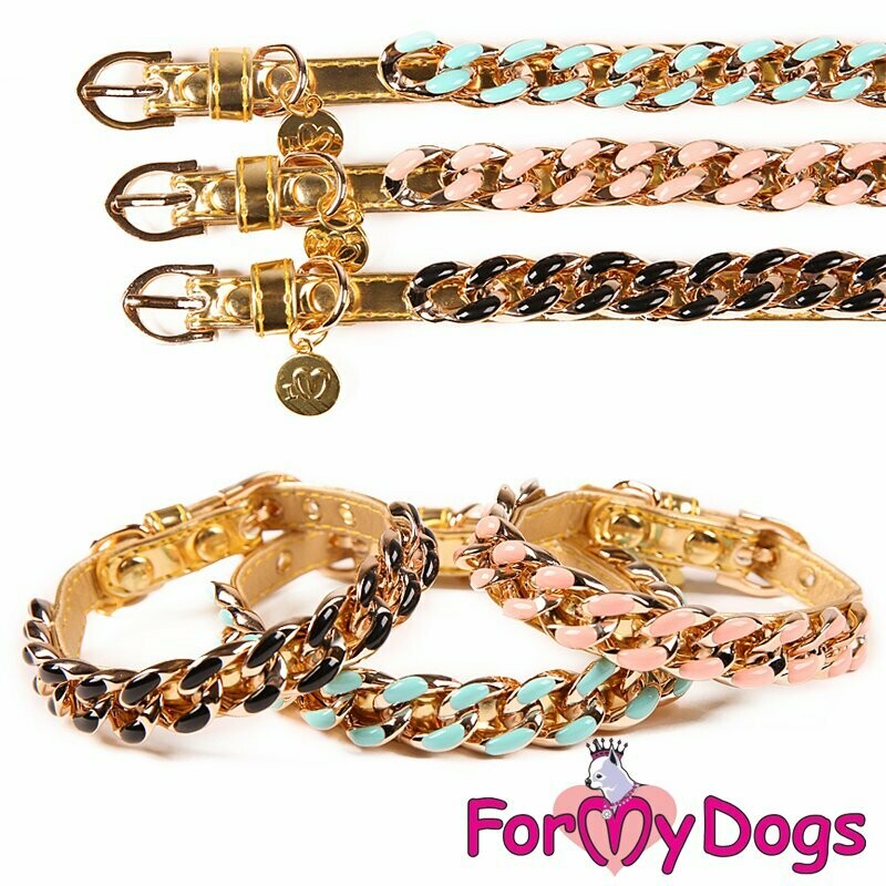 Schmuckhalsband in zwei Farben Schmuckhalsband in zwei Farben