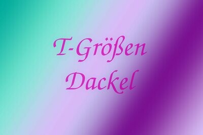 T-Größen für Dackel