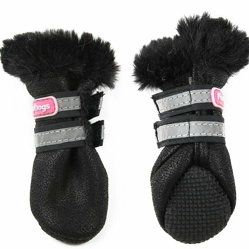 Schwarze Winterboots
