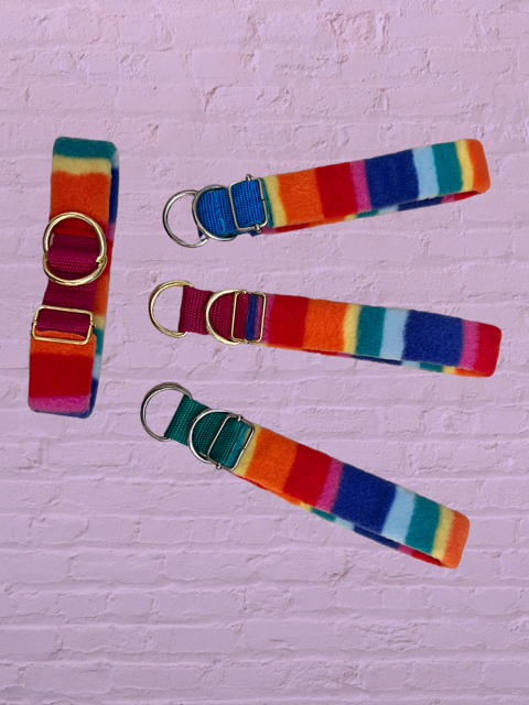 Zugstop-Halsband Zugstop-Halsband "Regenbogen 2.0"
