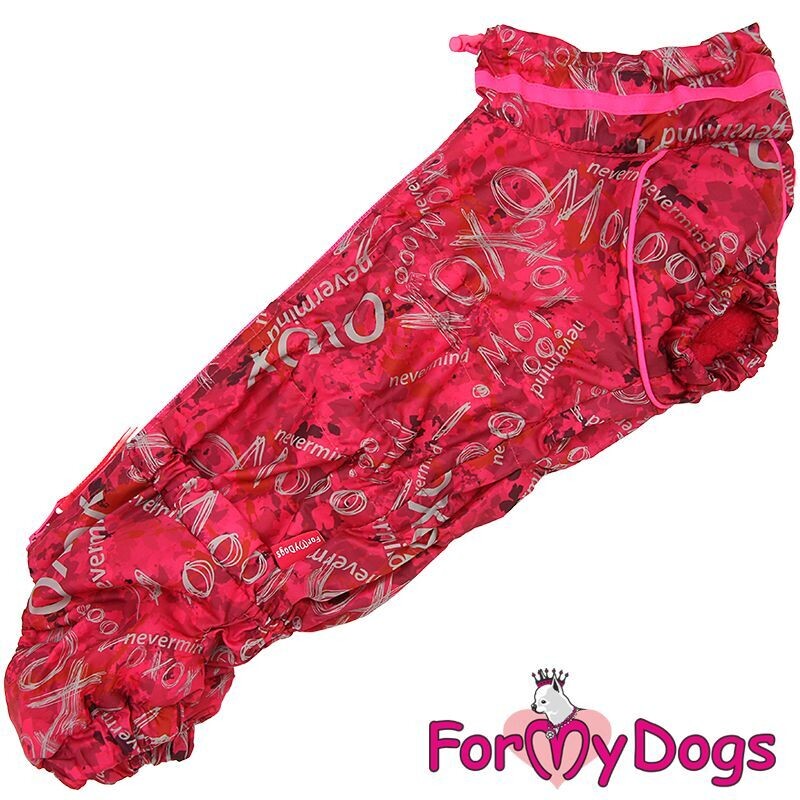 Winteroverall für Dackeldamen "Red"