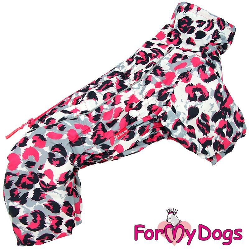 Regen-/Winteroverall Pink Leo für Hündinnen Regen-/Winteroverall Pink Leo für Hündinnen
