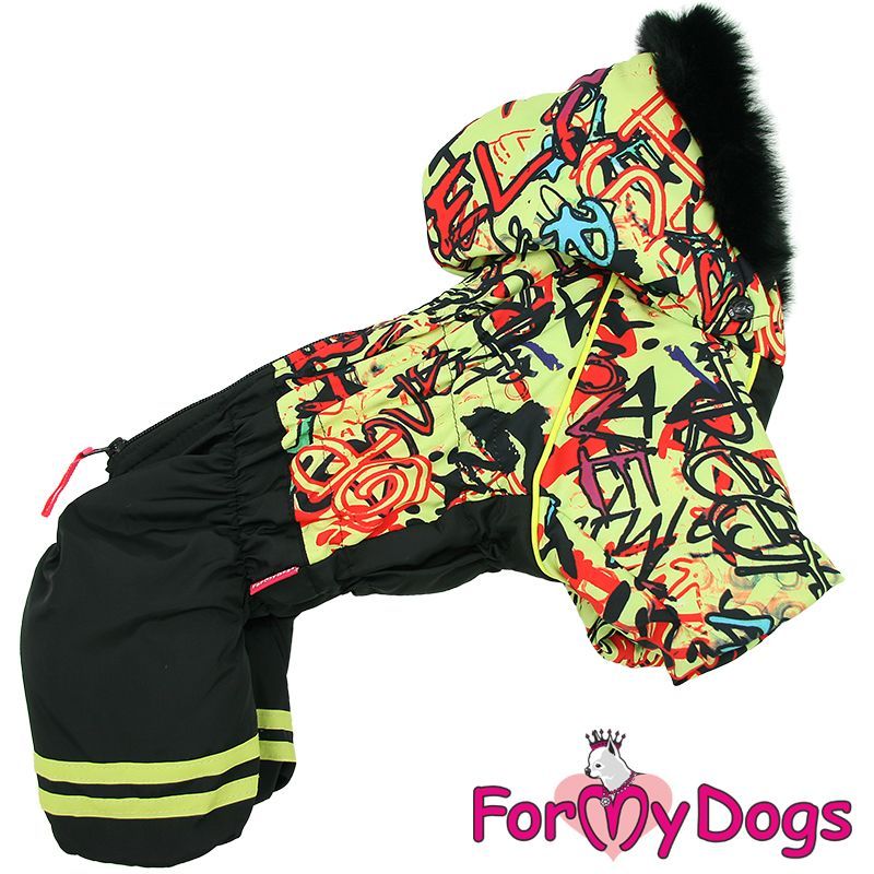 Warm wattierter Winteroverall Warm wattierter Winteroverall "StreetArt" für Rüden