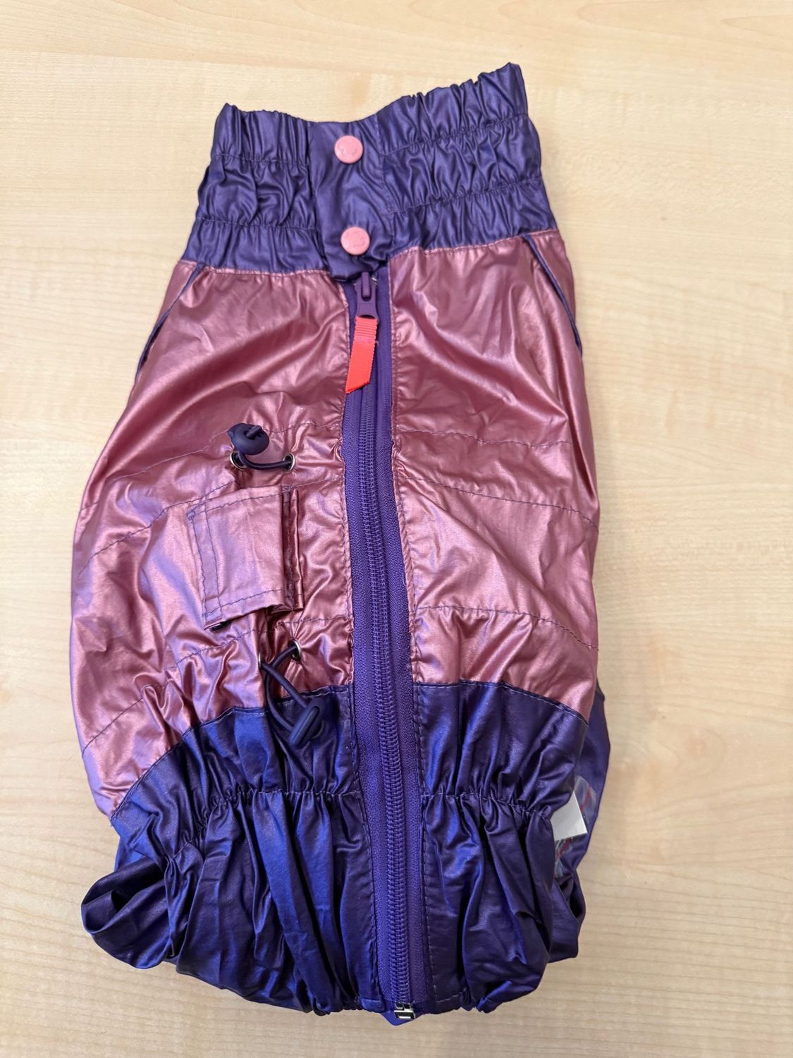 Zweifarbiger Regenoverall für Hündinnen in Gr. A 0 / A 2