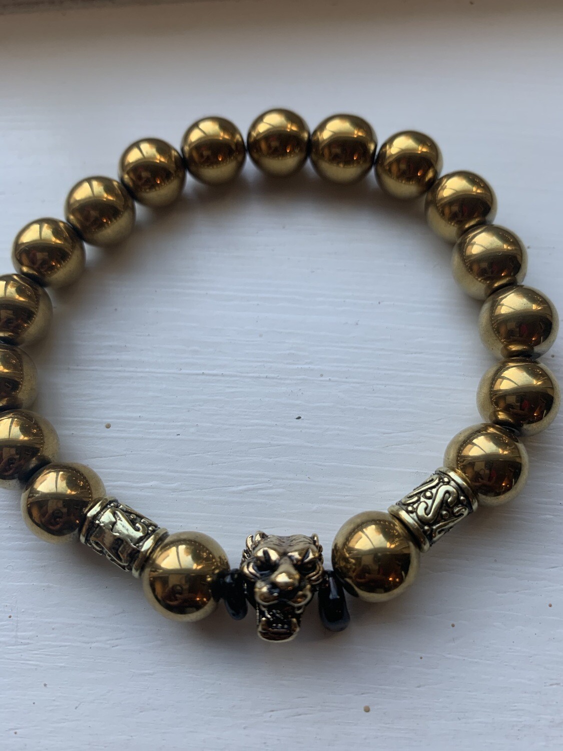 Antique Gold Hematite Leopard (Men)