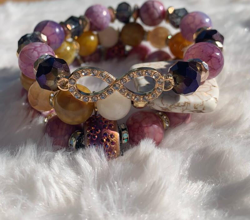 Plum Bracelet Set