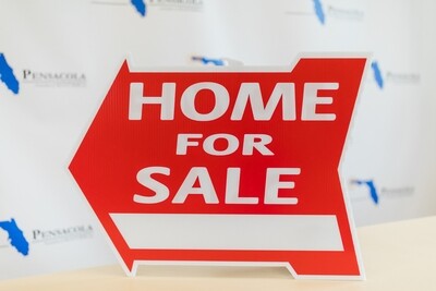 HOME FOR SALE ARROW SIGN