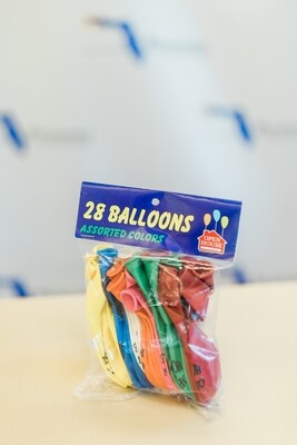 OPEN HOUSE BALLOONS 25PACK MULTI- COLORS