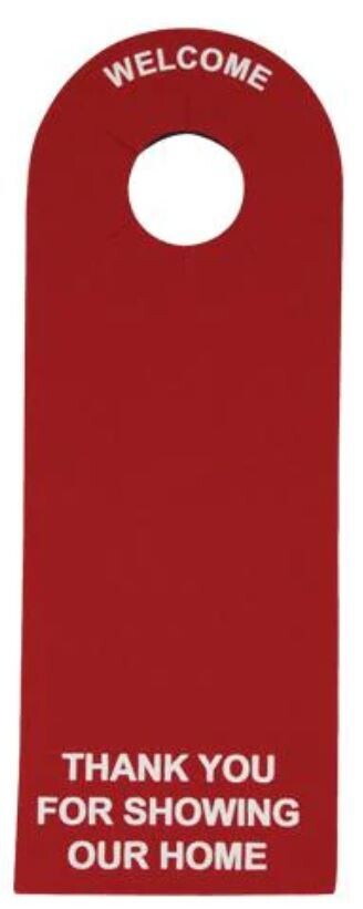 LOCKBOX DOOR PROTECTOR NO STRAP RED