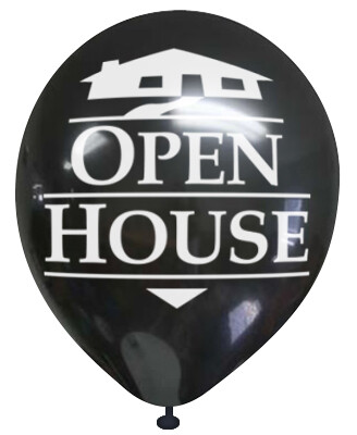 ASSORTED "OPEN HOUSE" BALLOONS - 5 PACK