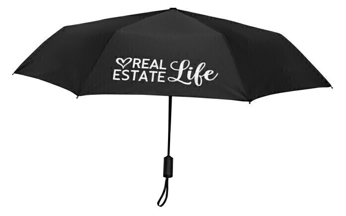 UMBRELLA - "REAL ESTATE LIFE", Color: Black