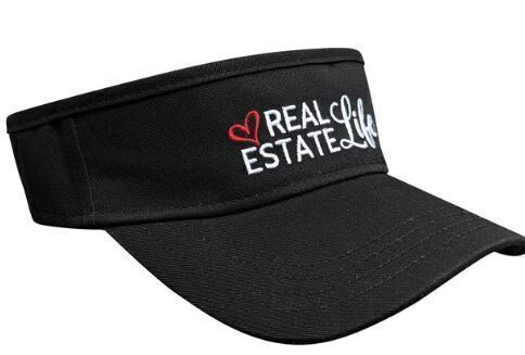 REAL ESTATE LIFE VISOR - BLACK, Style: ❤ Real Estate Life