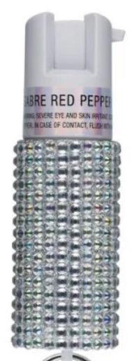 JEWELED PEPPER SPRAY, Color: Silver