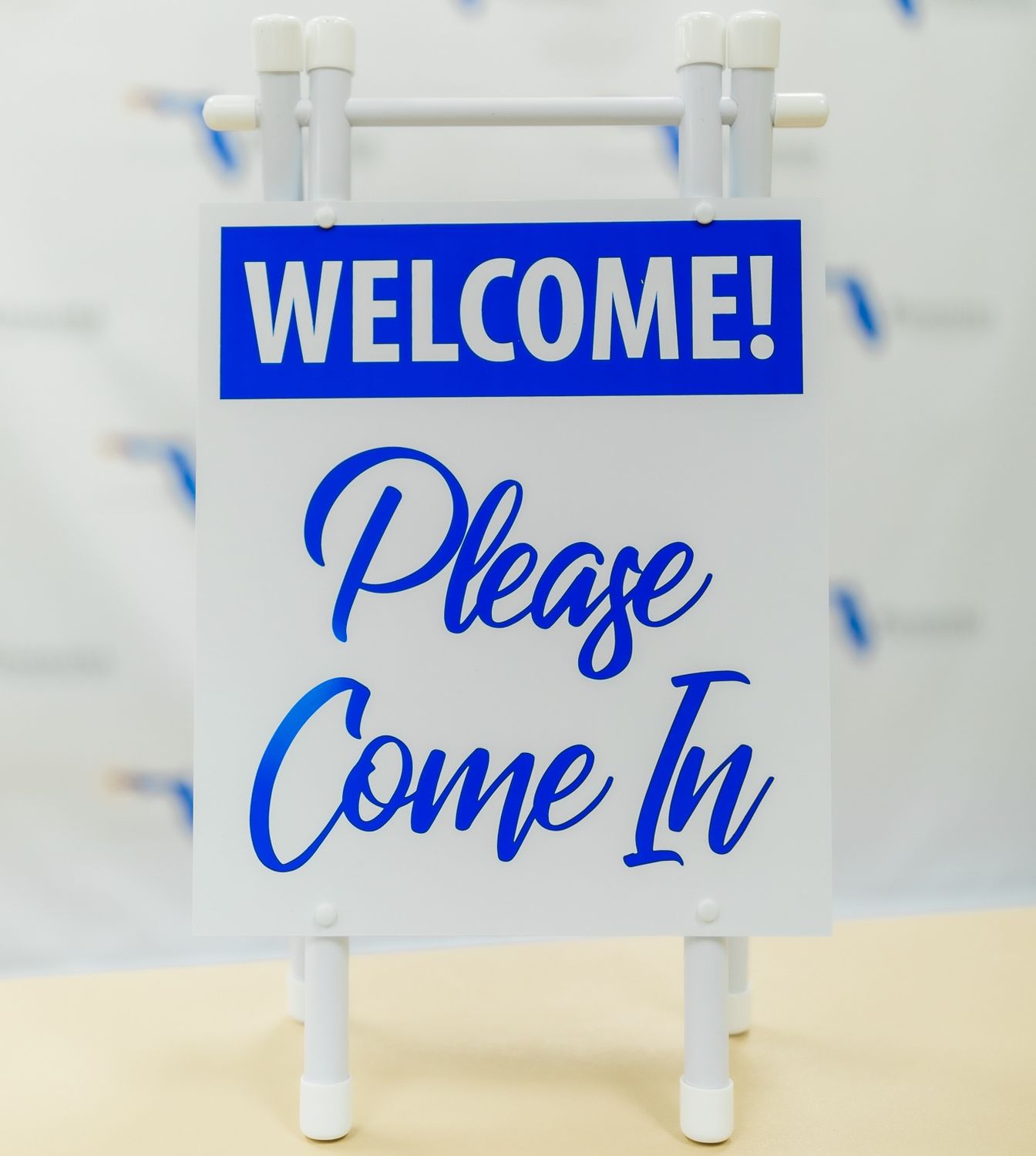 SMALL A-FRAME WELCOME Blue