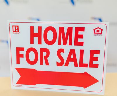 HOME FOR SALE (RED)W/ FAIR HOUSING + REALTOR LOGOS